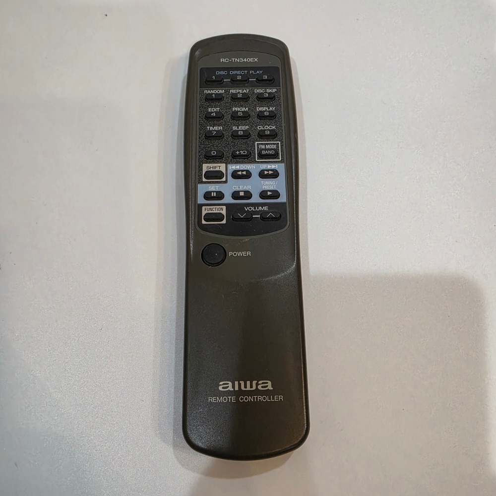 Aiwa Remote Control RC-TN340EX Dark Gray Excellent Vintage Audio Accessory